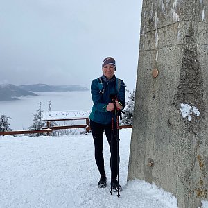 Janka na vrcholu Lysá hora (6.2.2021 9:42)