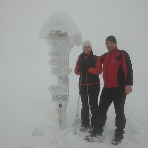 dana na vrcholu Lysá hora (16.1.2019 12:50)