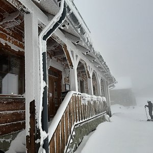 Markéta Čeníková na vrcholu Lysá hora (12.2.2021 14:20)