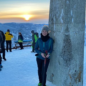 Janka na vrcholu Lysá hora (15.2.2021 16:49)