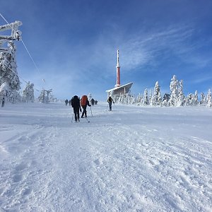 Kristián Lecián na vrcholu Lysá hora (27.1.2019 15:00)