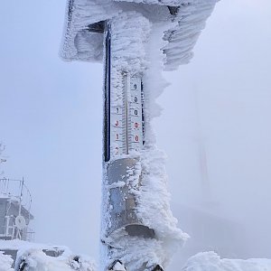 Pavel Kvk na vrcholu Lysá hora (2.1.2021 10:11)