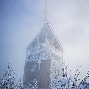 Vendula Schafferová na vrcholu Lysá hora (2.1.2021 10:14)