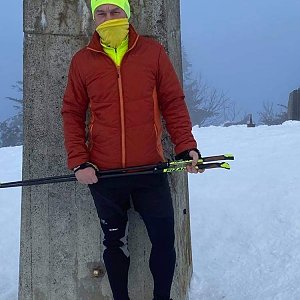 Radek Káňa na vrcholu Lysá hora (21.2.2021 8:51)