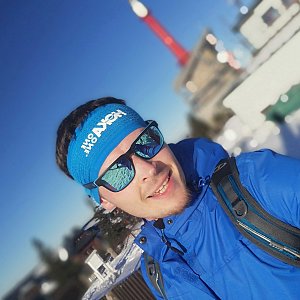 Ondřej Sládek na vrcholu Lysá hora (22.2.2021 16:21)