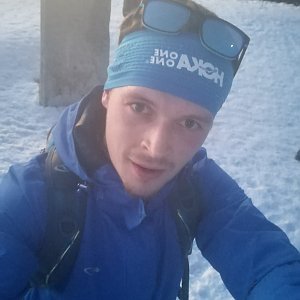 Ondřej Sládek na vrcholu Lysá hora (22.2.2021 17:45)