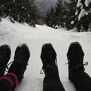 Adel Klimešová na vrcholu Lysá hora (1.2.2019 11:10)