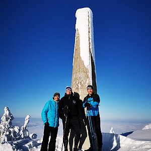 Lukáš Plánička na vrcholu Lysá hora (17.1.2021 9:05)
