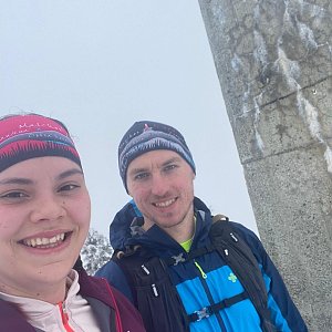 Lukáš Plánička na vrcholu Lysá hora (24.1.2021 14:05)
