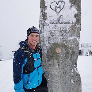Lukáš Plánička na vrcholu Lysá hora (12.2.2021 15:07)