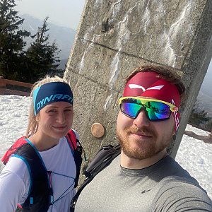 Dominika Turčeková na vrcholu Lysá hora (26.2.2021 14:30)