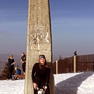 Nikol Podesvova na vrcholu Lysá hora (26.2.2021 11:58)