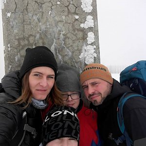 Petule on the summit of Lysá hora (13.2.2019 13:21)