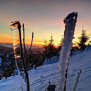 Jiří Nesit na vrcholu Lysá hora (16.2.2019 6:45)