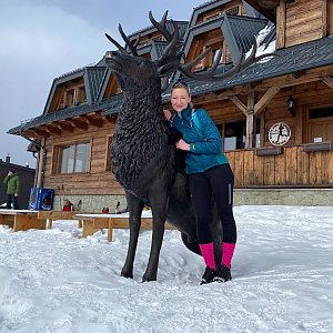 Janka na vrcholu Lysá hora (28.3.2021 9:31)
