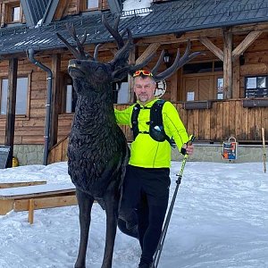 Radek Káňa na vrcholu Lysá hora (28.3.2021 9:30)