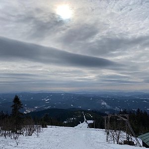 Janka na vrcholu Lysá hora (29.3.2021 9:10)