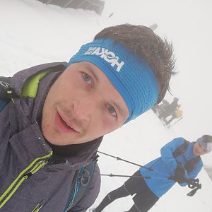 Ondřej Sládek na vrcholu Lysá hora (22.3.2021 17:16)