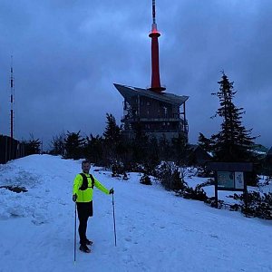 Radek Káňa na vrcholu Lysá hora (5.4.2021 19:36)