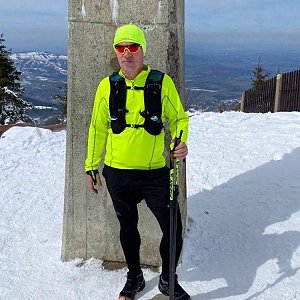 Radek Káňa na vrcholu Lysá hora (9.4.2021 13:19)