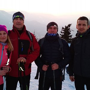 PeteBukař na vrcholu Lysá hora (19.2.2019 17:00)