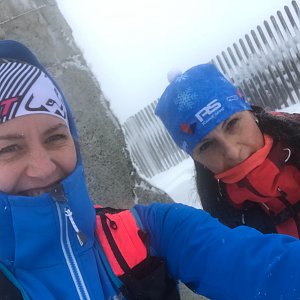 Dominika Turčeková na vrcholu Lysá hora (13.4.2021 15:15)