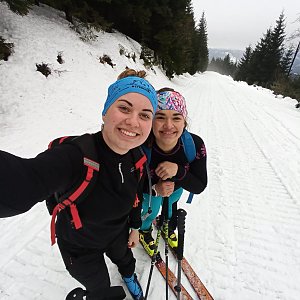 Ivča na vrcholu Lysá hora (22.1.2021 10:10)