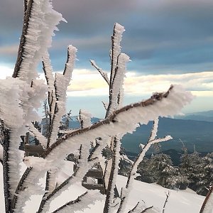 Jiří Nesit na vrcholu Lysá hora (3.3.2019 6:44)