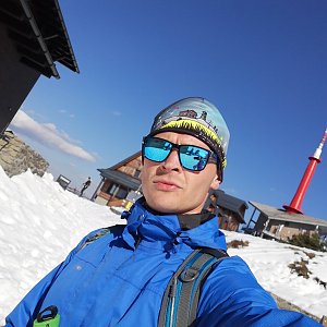 Ondřej Sládek na vrcholu Lysá hora (26.4.2021 16:42)