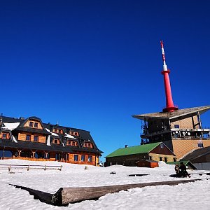 Jiří Nesit na vrcholu Lysá hora (23.3.2019 6:55)