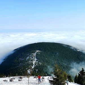 Jiří Nesit na vrcholu Lysá hora (24.3.2019 7:10)