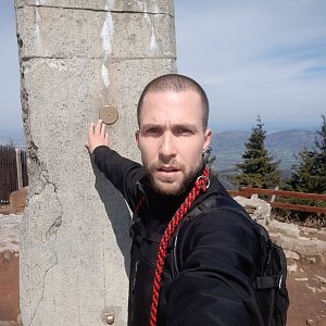 Filip Šimon na vrcholu Lysá hora (4.5.2021 10:42)