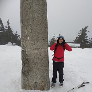 Jana Mayerová na vrcholu Lysá hora (10.2.2019 15:36)