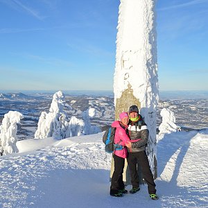 Romana Larischová na vrcholu Lysá hora (19.1.2019 9:26)