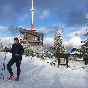 Karin Fuková na vrcholu Lysá hora (8.3.2018 16:17)