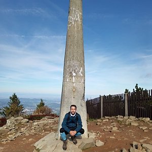 Filip Šimon na vrcholu Lysá hora (1.10.2021 10:25)