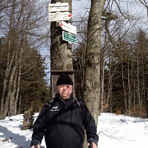 stusve na vrcholu Tanečnice (11.3.2018 11:16)