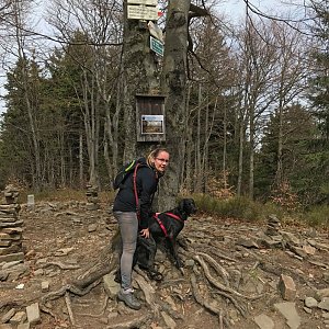 Kristýna na vrcholu Tanečnice (12.4.2020 13:54)