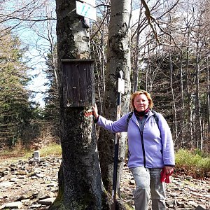 Pavla na vrcholu Tanečnice (4.5.2020 9:24)