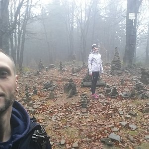 Jan Čech na vrcholu Tanečnice (29.10.2018 14:12)