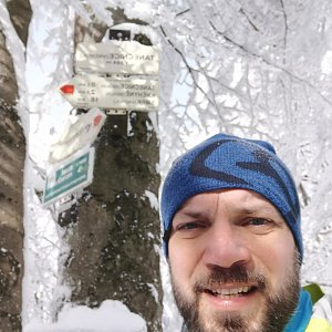Tomík na vrcholu Tanečnice (31.1.2021 11:24)