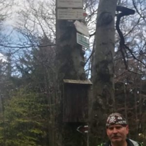 Lojza Žáček na vrcholu Tanečnice (31.5.2021 13:00)