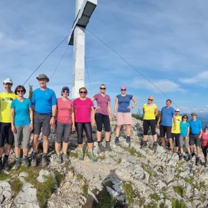 Martin Matějka on the summit of Traunstein (23.7.2023 18:03)