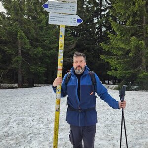 Jiří Gryz na vrcholu Brts/Palenica (1.4.2024 10:52)