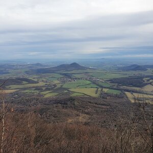 Honza on the summit of Milešovka (28.12.2023 13:35)