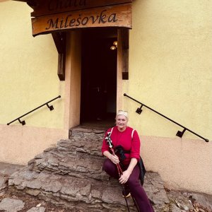 Světla na vrcholu Milešovka (14.3.2026 12:23)