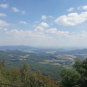 Monika Knapová na vrcholu Milešovka (16.8.2020 14:55)