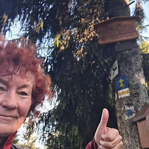 Horalka Anička na vrcholu Romanka (16.10.2022)