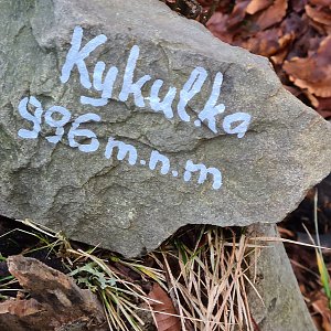 Katka na vrcholu Kykulka (8.1.2023 14:35)