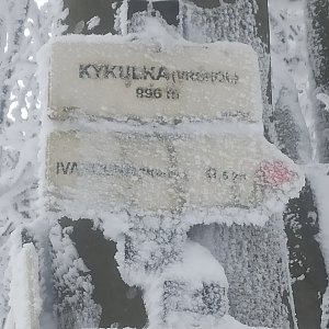 Roman Tigge na vrcholu Kykulka (6.2.2023 13:38)